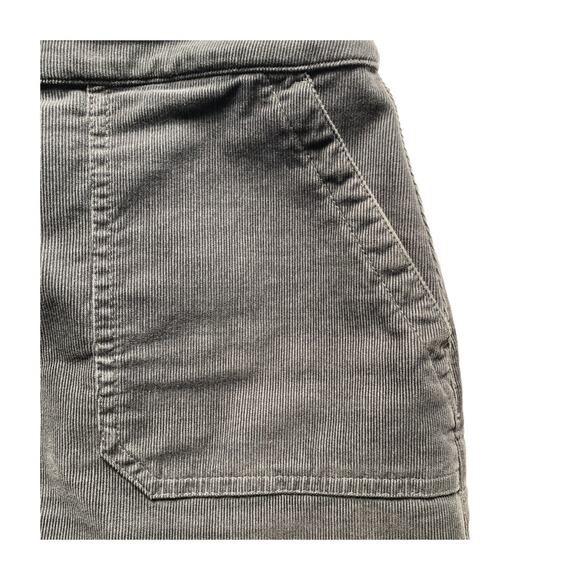 Talbots Grey Corduroy Button Front Skirt Size 8 Workwear Essential - Picture 5 of 10